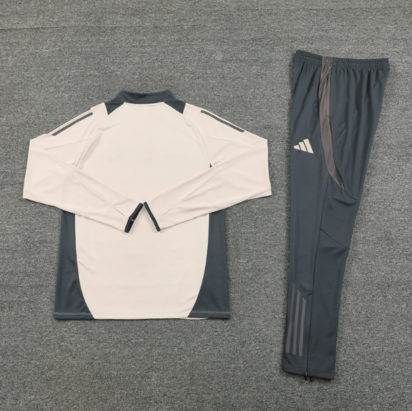 Real Madrid 2024/2025 1/4 zipper tracksuit light yellow