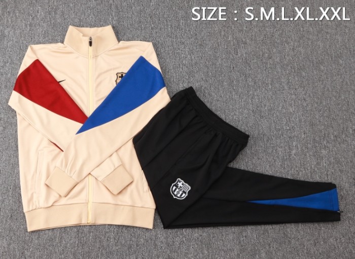 Barcelona 2024/2025 jacket tracksuit light yellow