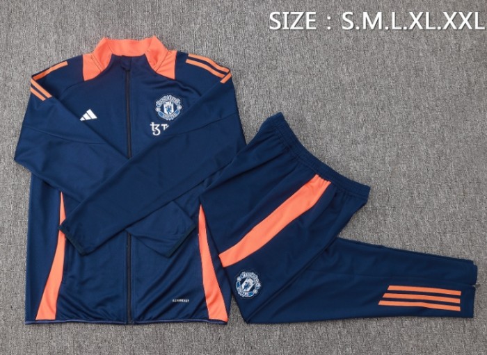 Manchester United 2024/2025 jacket tracksuit royal blue