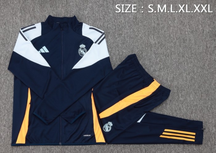 Real Madrid 2024/2025 jacket tracksuit royal blue