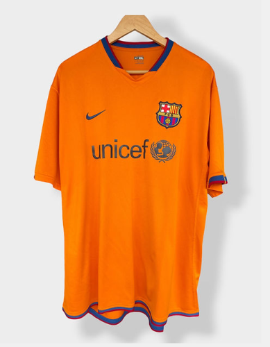 Barcelona 2006/2007 away retro shirt messi ronaldinho