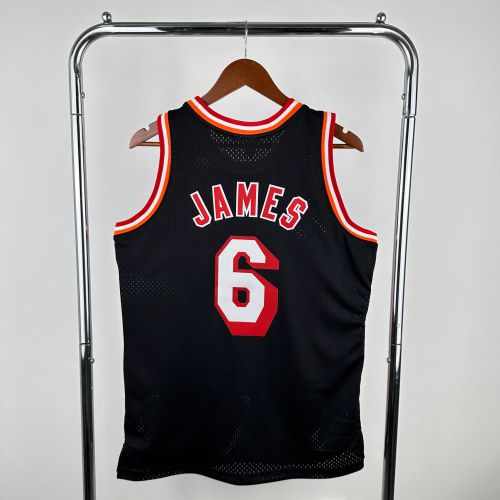 Miami Heat NBA Shirt 1314 season Black JAMES 6
