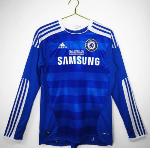 Chelsea 2011/2012 home retro shirt final version long-sleeve