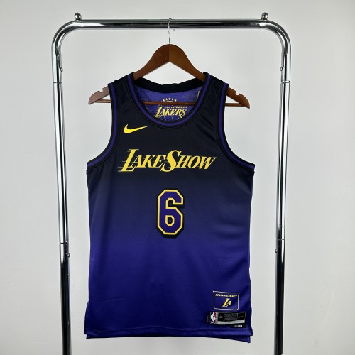 Lakers NBA Shirt 2025 Season City Version  James 6
