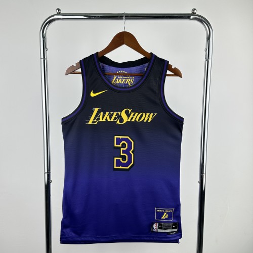 Lakers NBA Shirt 2025 Season City Version DAVIS 3