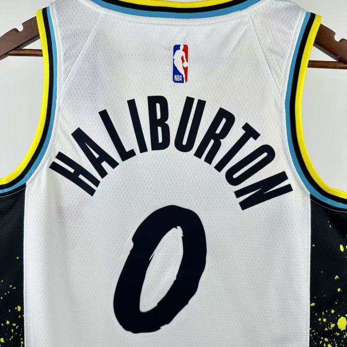 Indiana Pacers NBA Shirt 2025 Season City version HALIBURTON 0