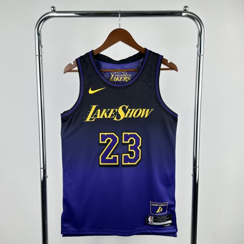 Lakers NBA Shirt 2025 Season City Version  James 23