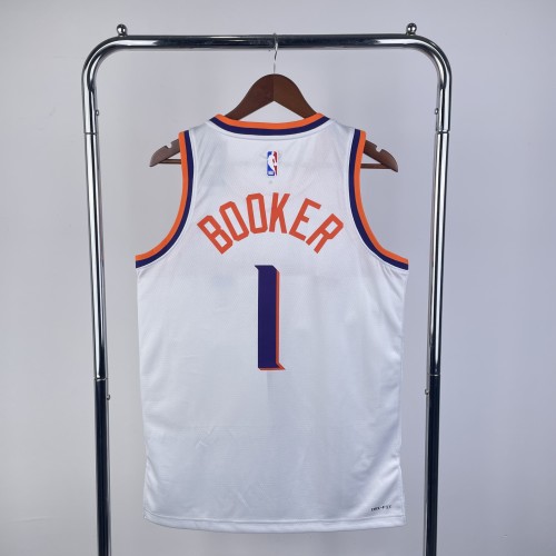 Phoenix Suns NBA Shirt 2024 Season Home White BOOKER 1