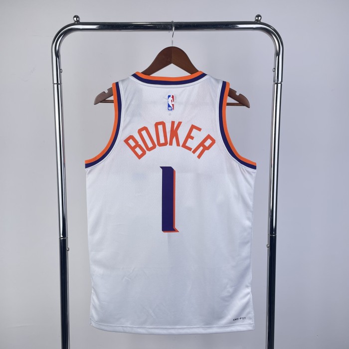 Phoenix Suns NBA Shirt 2024 Season Home White BOOKER 1