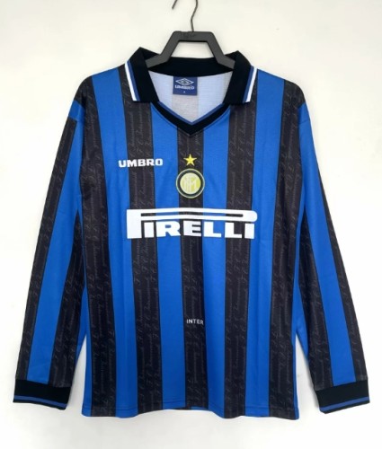 Inter Milan 1997/1998 home retro shirt long-sleeve