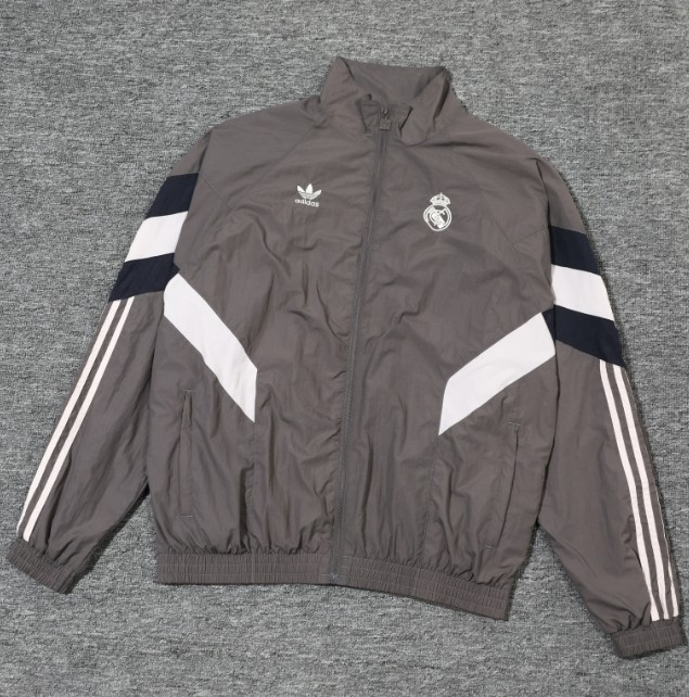 Real Madrid 2024/2025 windbreaker coat grey