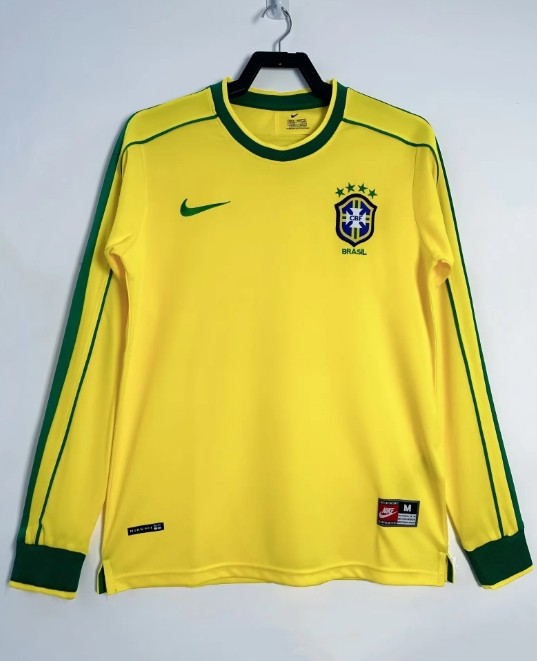Brazil 1998 home shirt long-sleeve Ronaldo9