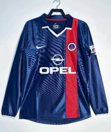 Paris Saint-Germain PSG 2001/2002 home retro shirt long-sleeve Ronaldinho