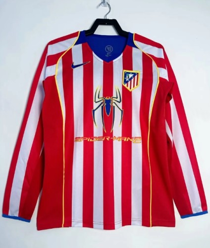 Atlético de Madrid 2004/2005 home retro shirt long-sleeve