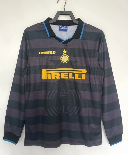 Inter Milan 1997/1998 third retro shirt long-sleeve