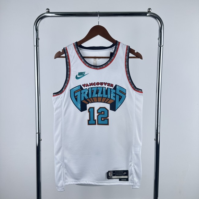 Memphis Grizzlies NBA Shirt 2025 Season Retro Version MORANT 12