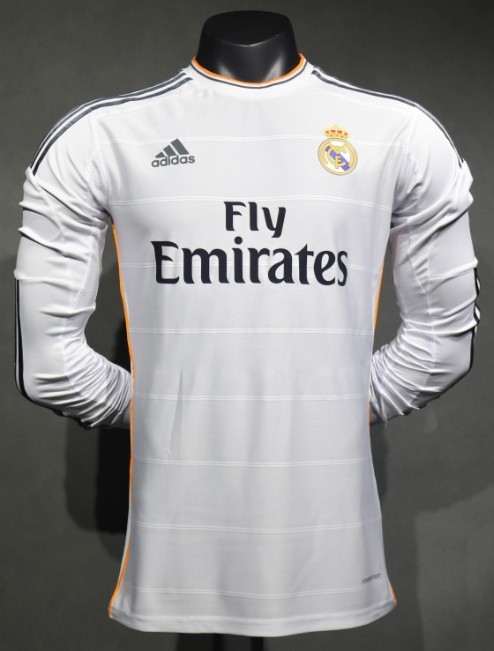 Real Madrid 2013/2014 home retro shirt Player version long-sleeve Ronaldo