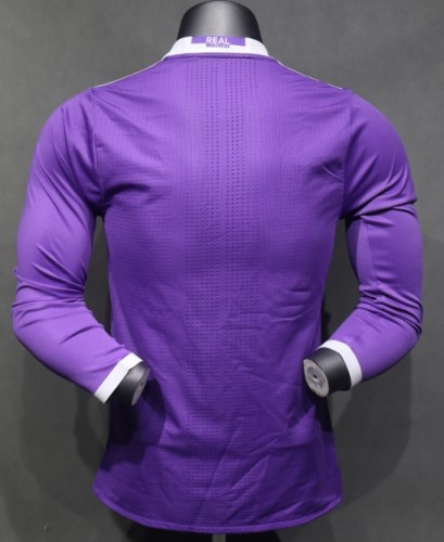 Real Madrid 2016/2017 away retro shirt Player version long-sleeve Ronaldo