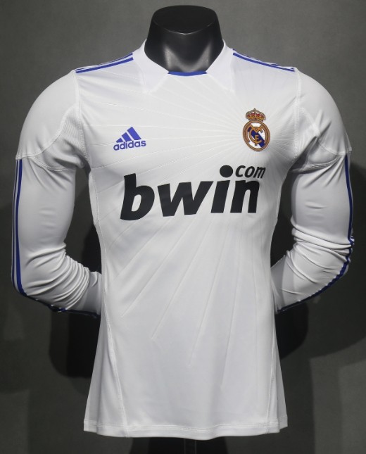 Real Madrid 2010/2011 home retro shirt Player version long-sleeve Ronaldo KAKA