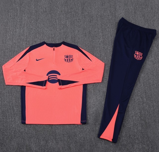 Barcelona 2024/2025 1/4 zipper tracksuit orange