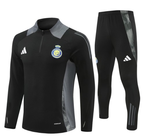 Al-Nassr FC 2024/2025 1/4 zipper tracksuit black
