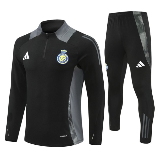 Al-Nassr FC 2024/2025 1/4 zipper tracksuit black