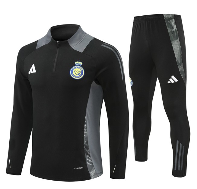 Al-Nassr FC 2024/2025 1/4 zipper tracksuit black