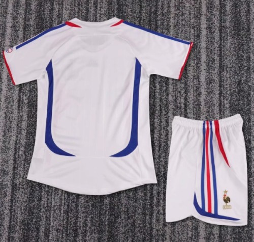 France 2006 away retro kids kit (top+shorts)