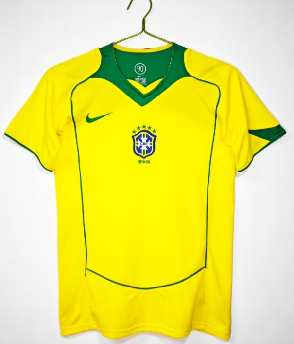 Brazil 2004 home shirt Ronaldo9 Ronaldinho Kaka