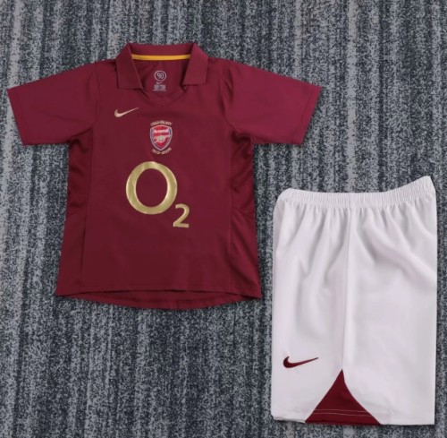 Arsenal 2005/2006 home retro kids kit (top+shorts)