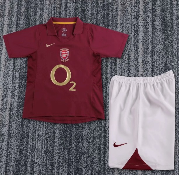Arsenal 2005/2006 home retro kids kit (top+shorts)