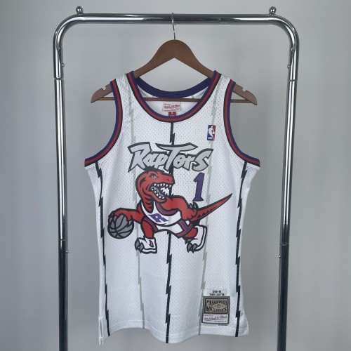 Toronto Raptors NBA Shirt 1999 Season White McGRADY 1