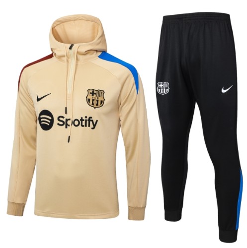 Barcelona 2024/2025 hooded tracksuit yellow