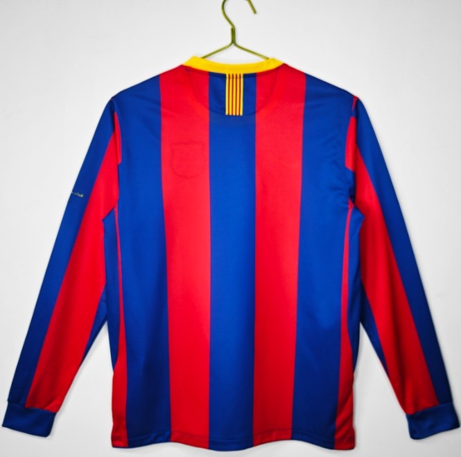 Barcelona 2010/2011 home retro shirt long-sleeve UCL final version messi