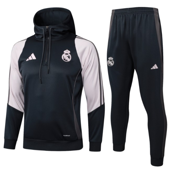 Real Madrid 2024/2025 hooded tracksuit dark grey