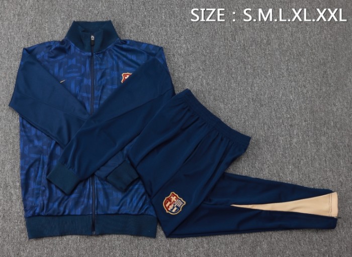 Barcelona 2024/2025 jacket tracksuit royal blue