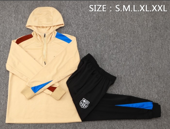 Barcelona 2024/2025 hooded tracksuit yellow