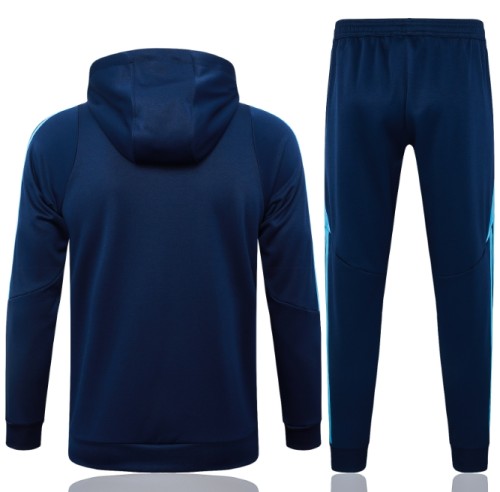 Arsenal 2024/2025 hooded tracksuit royal blue