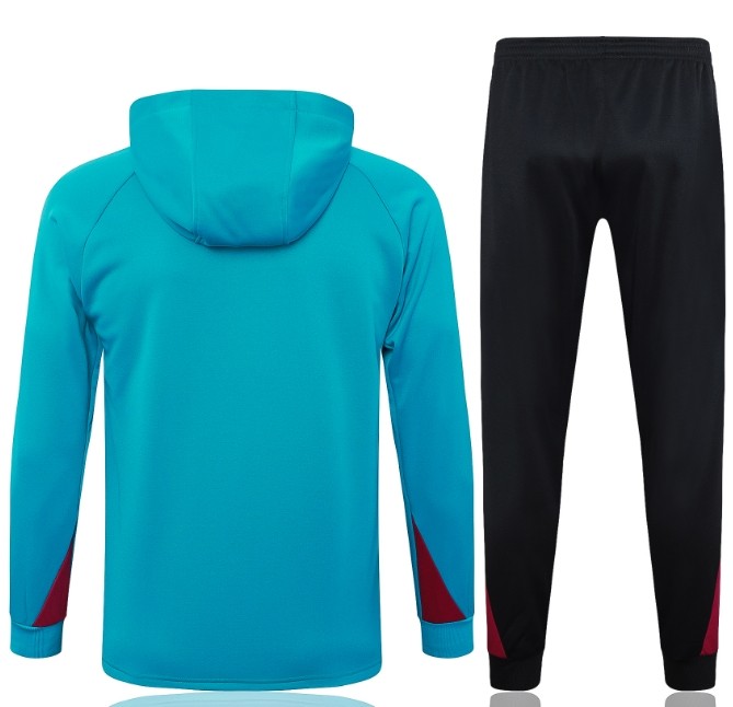 Paris Saint-Germain PSG 2024/2025 hooded tracksuit light blue