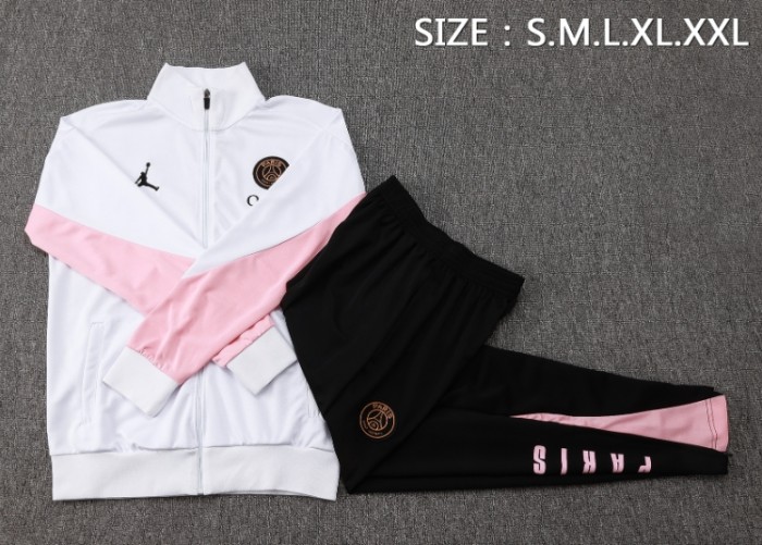 Paris Saint-Germain PSG 2024/2025 jacket tracksuit white