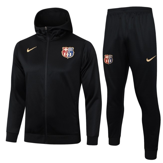 Barcelona 2024/2025 hooded tracksuit black