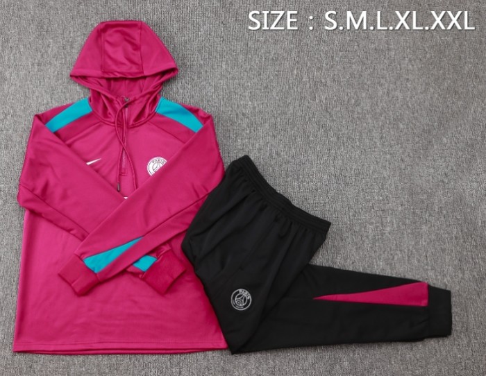 Paris Saint-Germain PSG 2024/2025 hooded tracksuit dark purple