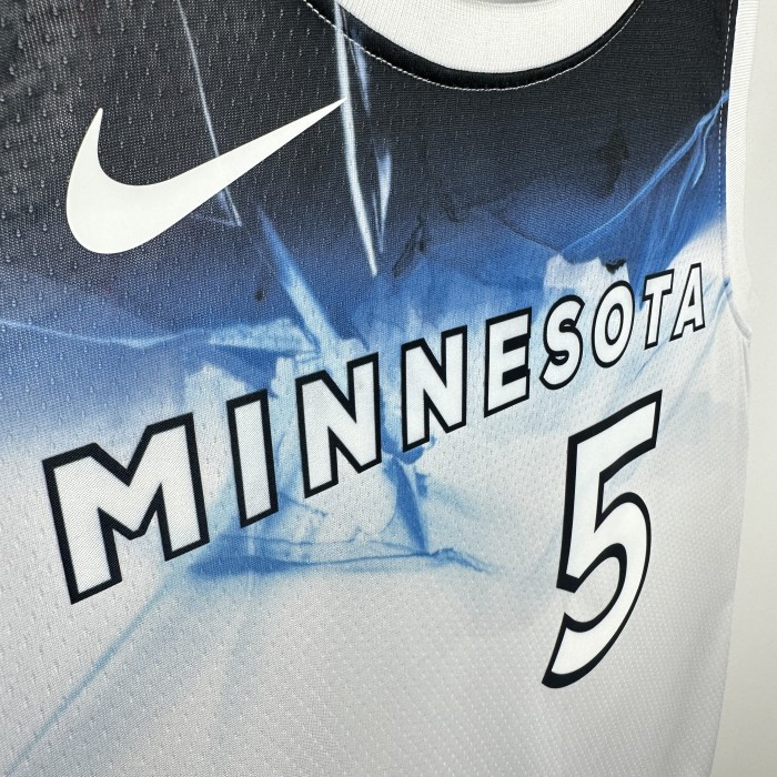 Minnesota Timberwolves NBA shirt 2025 City Version EDWARDS 5