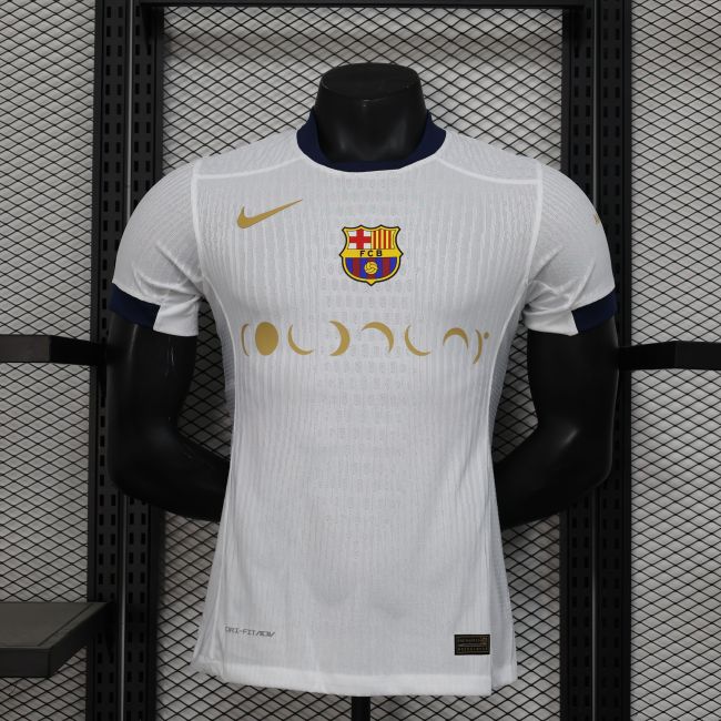 Barcelona 2024/2025 Special shirt Player Version white Pedri Lewandowski