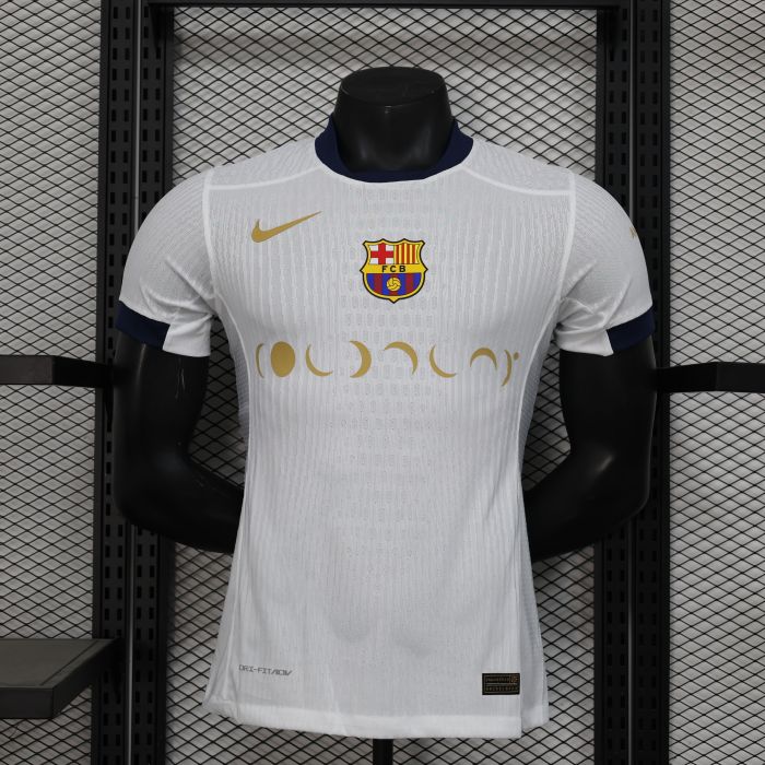 Barcelona 2024/2025 Special shirt Player Version white Pedri Lewandowski