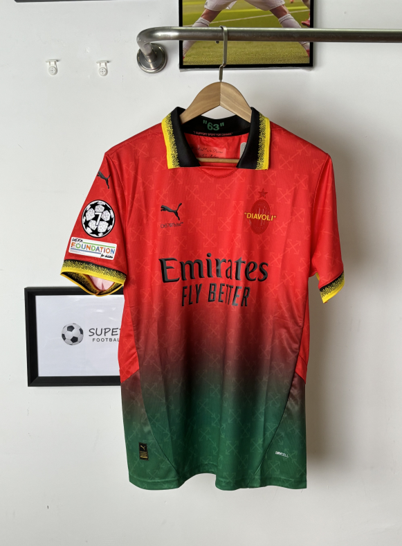 AC Milan x Off-white 2024/2025 special shirt red