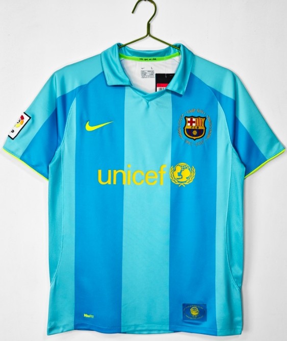 Barcelona 2007/2008 away retro shirt messi