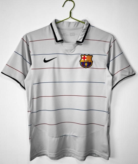 Barcelona 2003/2004 away retro shirt messi ronaldinho