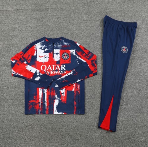 Paris Saint-Germain PSG 2024/2025 1/4 zipper NK tracksuit camouflage red
