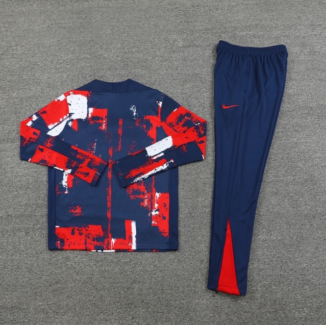 Paris Saint-Germain PSG 2024/2025 1/4 zipper NK tracksuit camouflage red